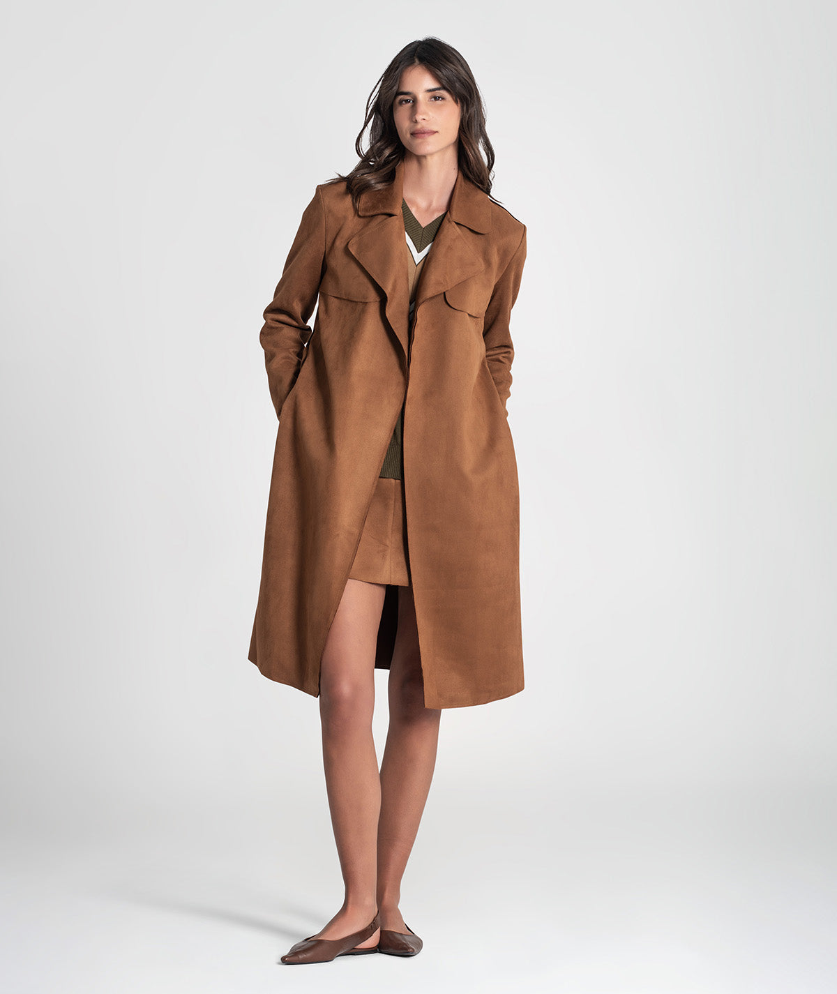 Trench coat com cinto 6437