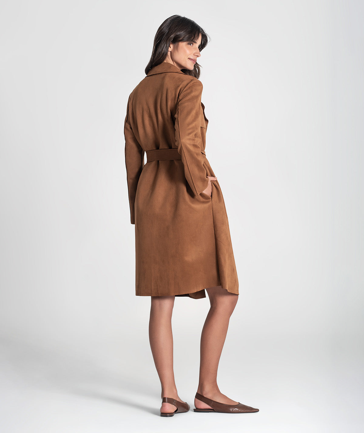 Trench coat com cinto 6437