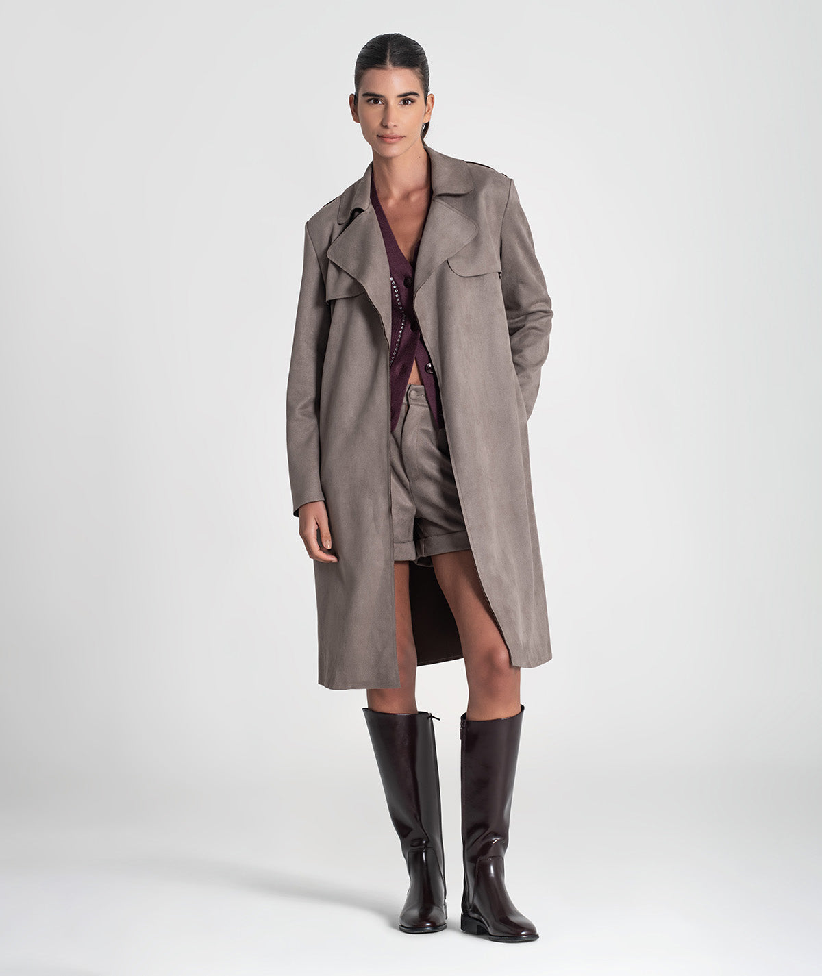 Trench coat com cinto 6437