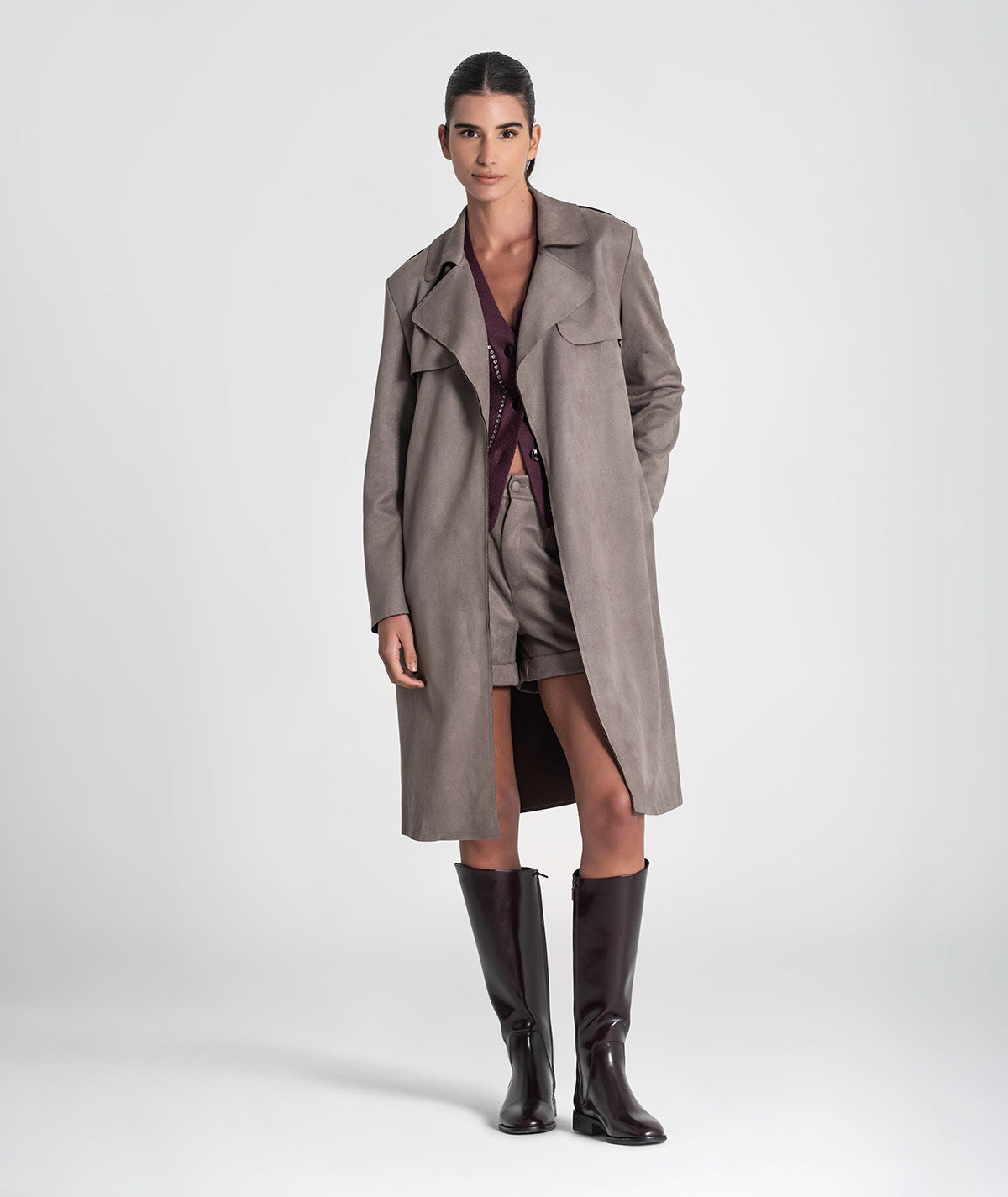 Trench coat com cinto 6437