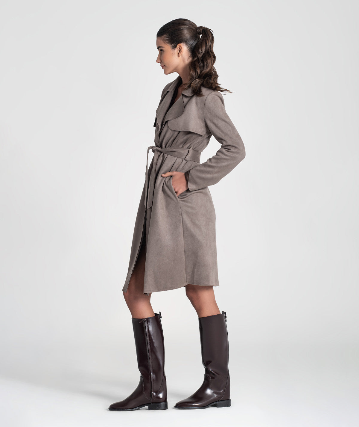Trench coat com cinto 6437