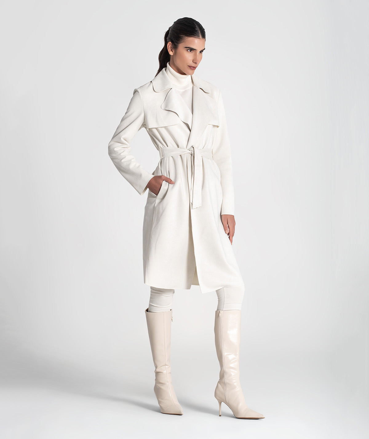 Trench coat com cinto 6437