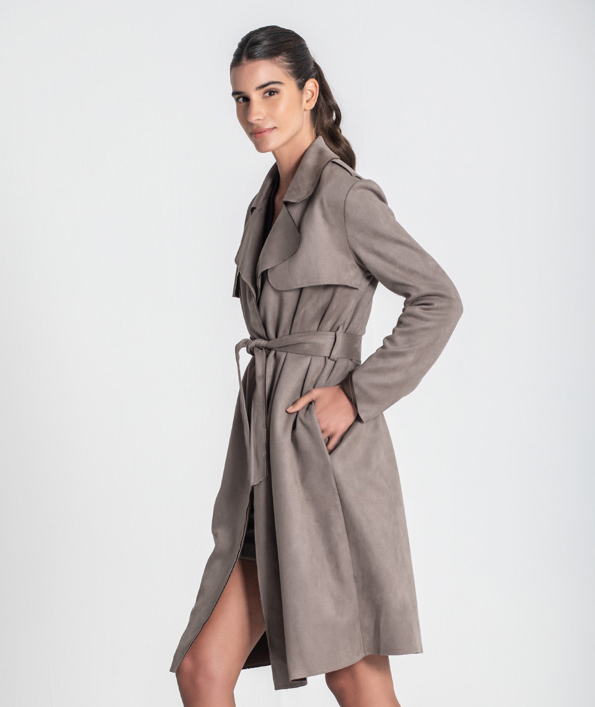 Trench coat com cinto 6437