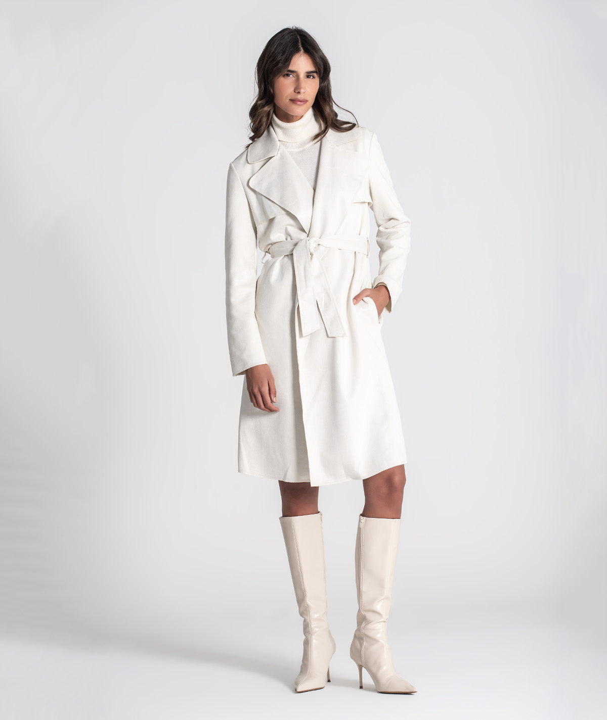 Trench coat com cinto 6437