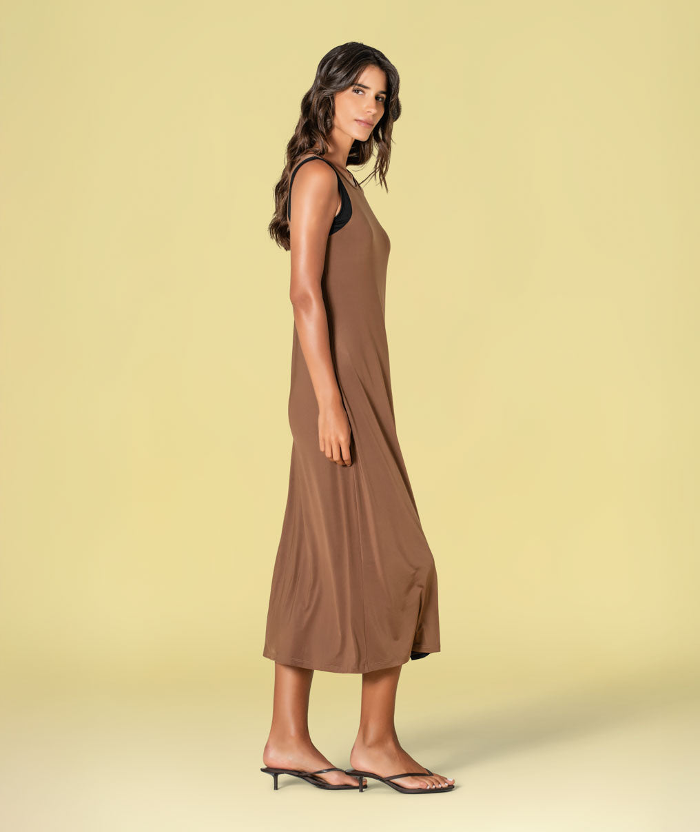 Two-tone dress with back detail 6467