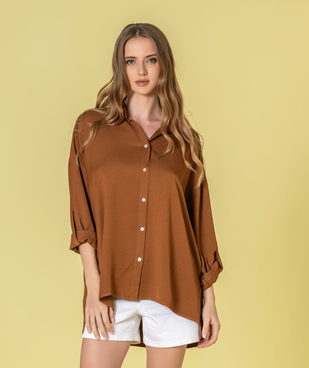 Long-sleeved shirt with adjustable sleeves 6494