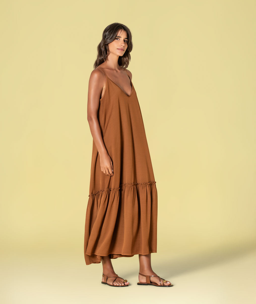 Vestido alças finas 6496