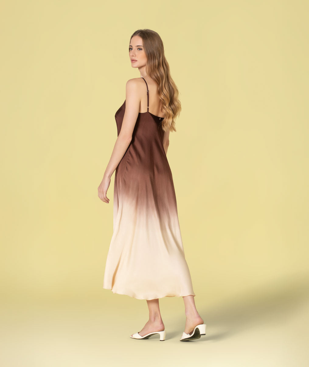 Vestido bicolor 6505