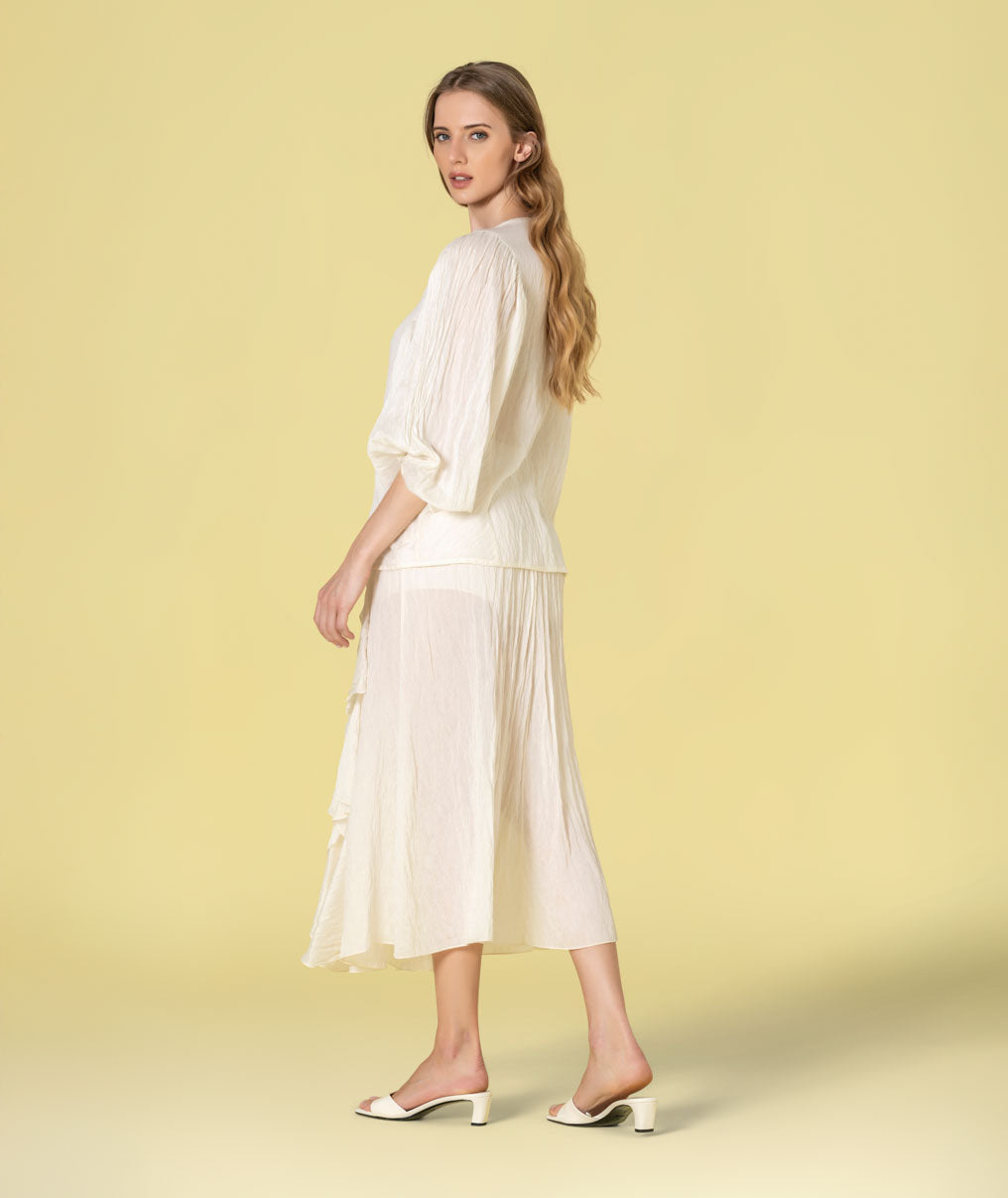 Round neck blouse 6506