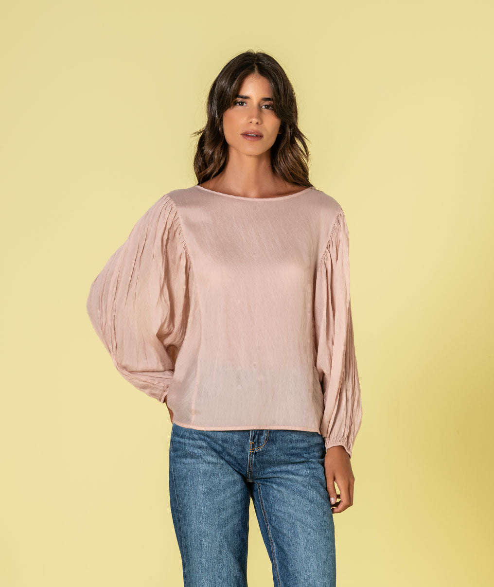 Round neck blouse 6506