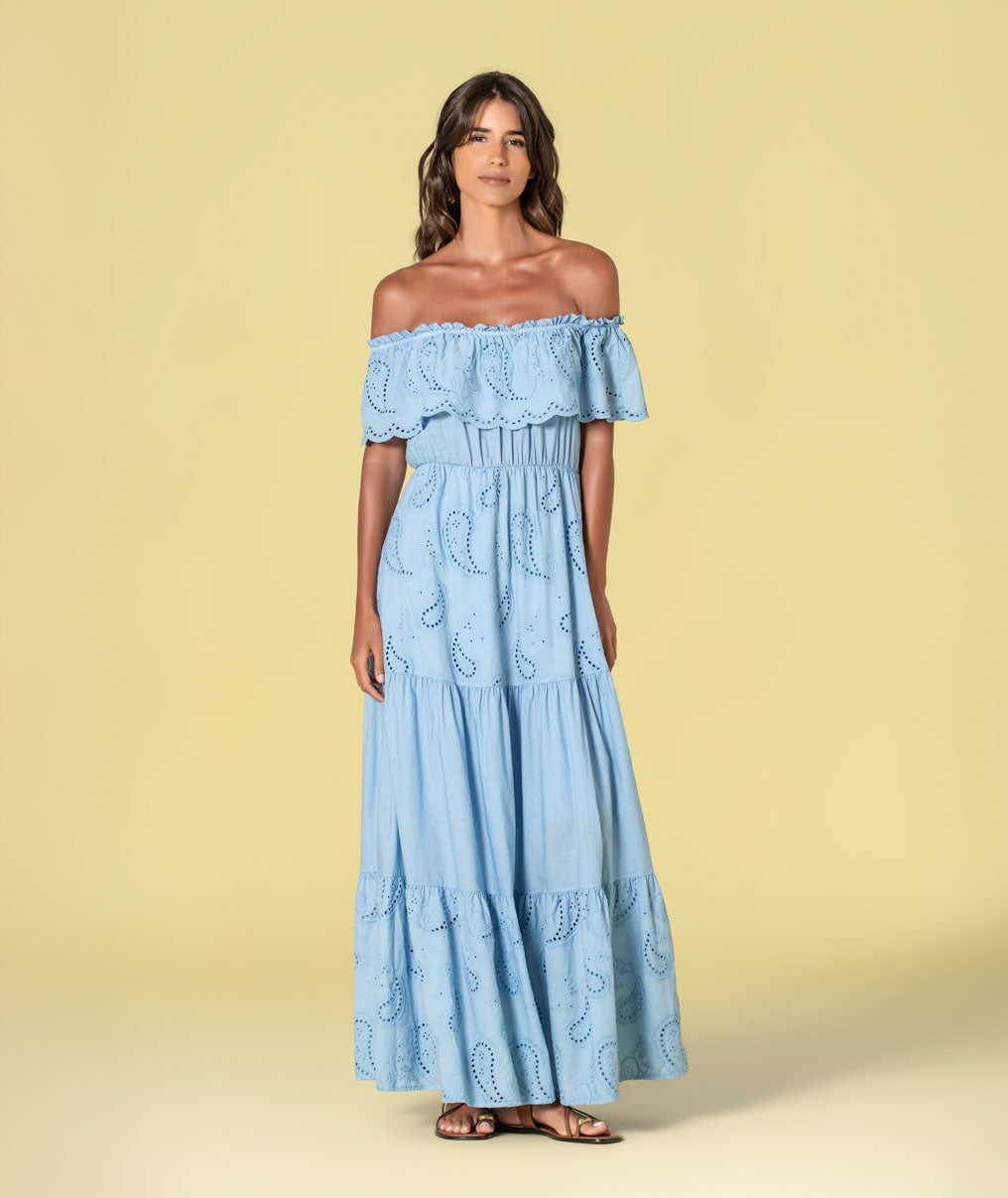 Vestido bordado inglês 6514