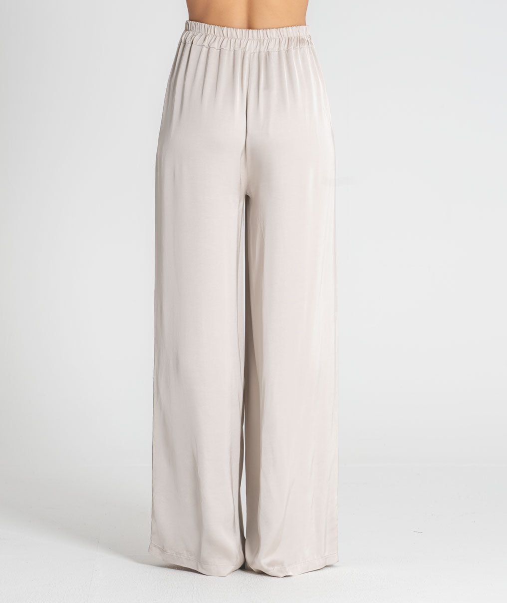 Satin wide-leg trousers 6524