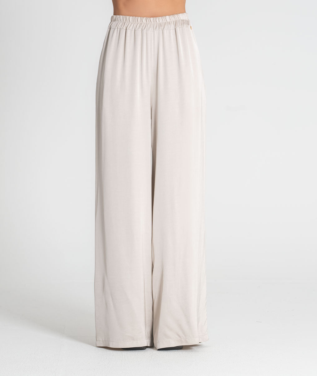 Satin wide-leg trousers 6524