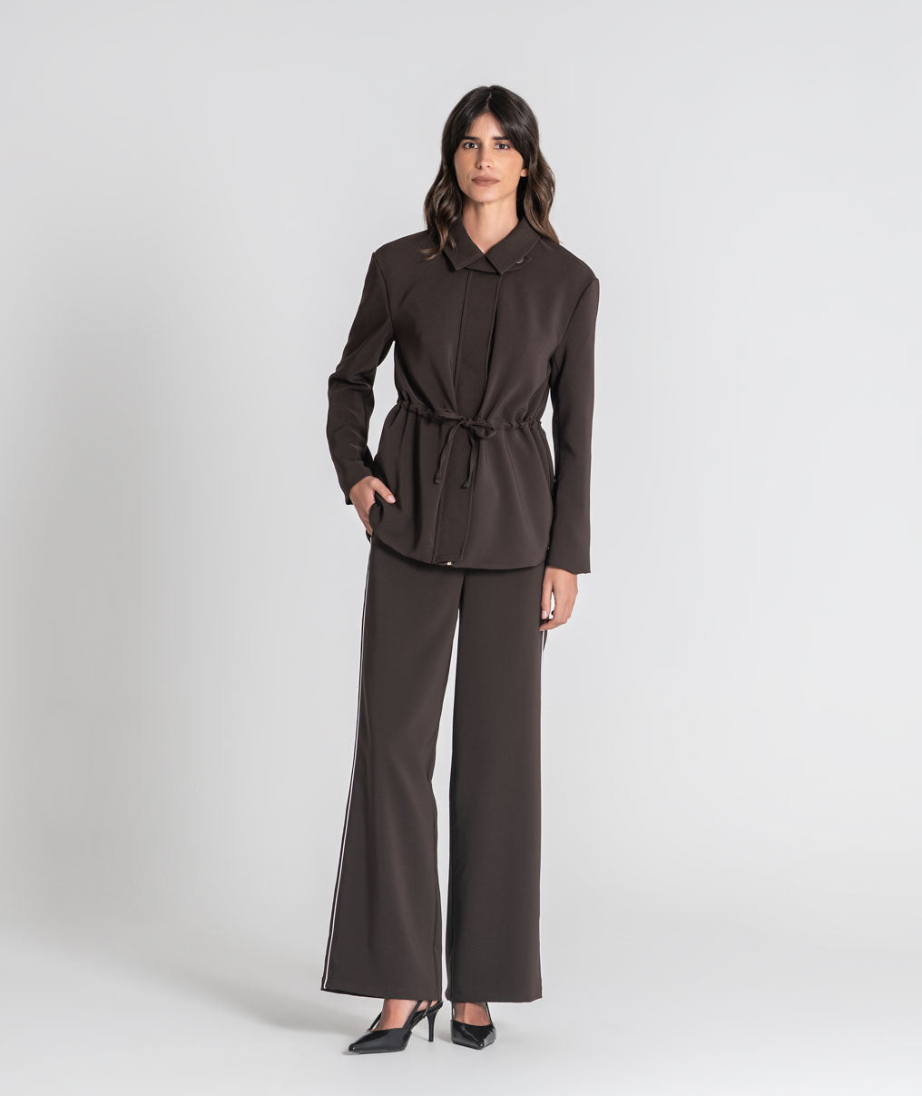Parka with adjustable belt 6535
