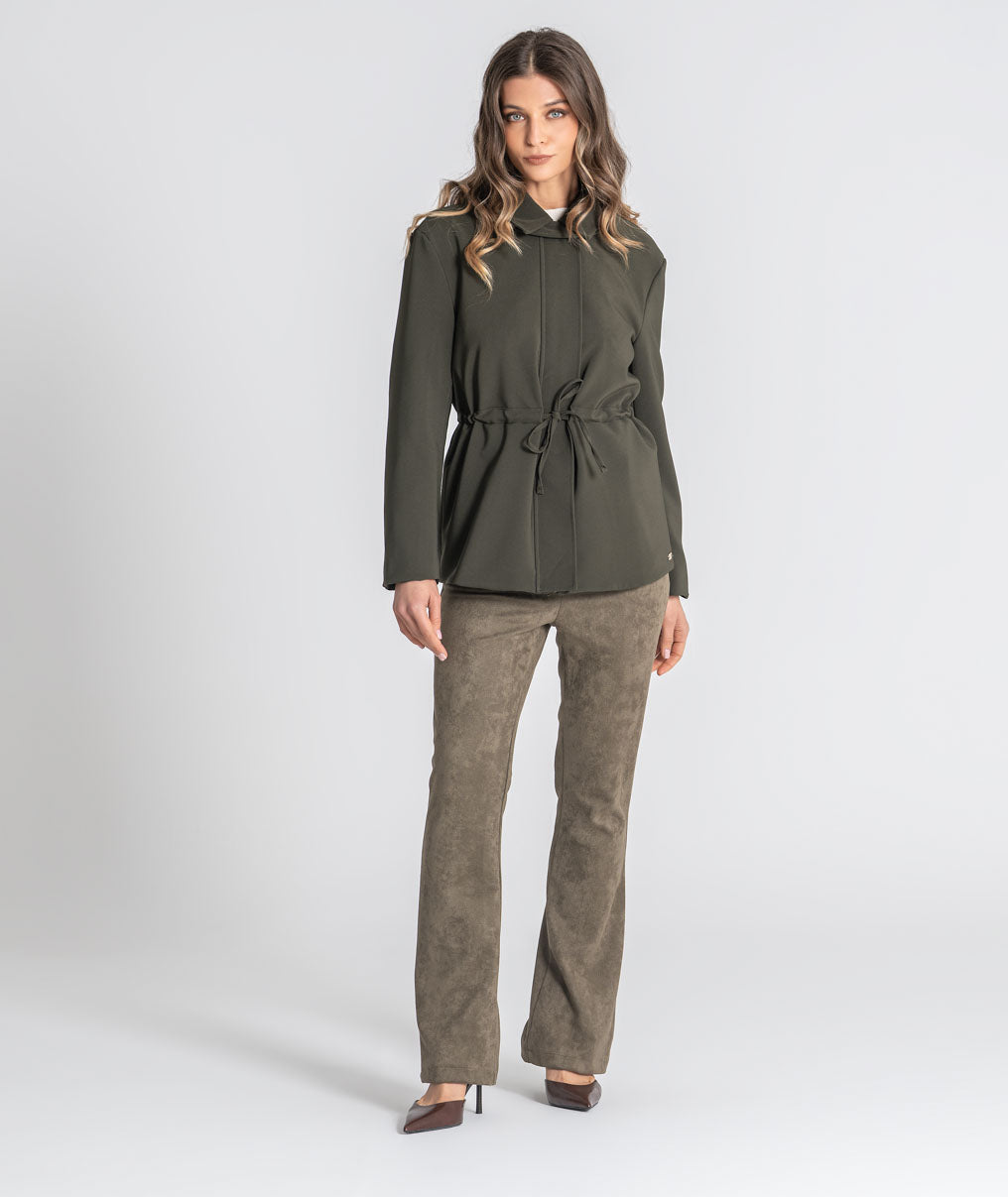 Parka with adjustable belt 6535