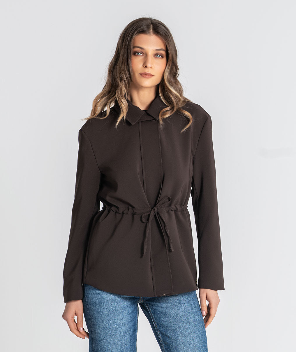 Parka with adjustable belt 6535