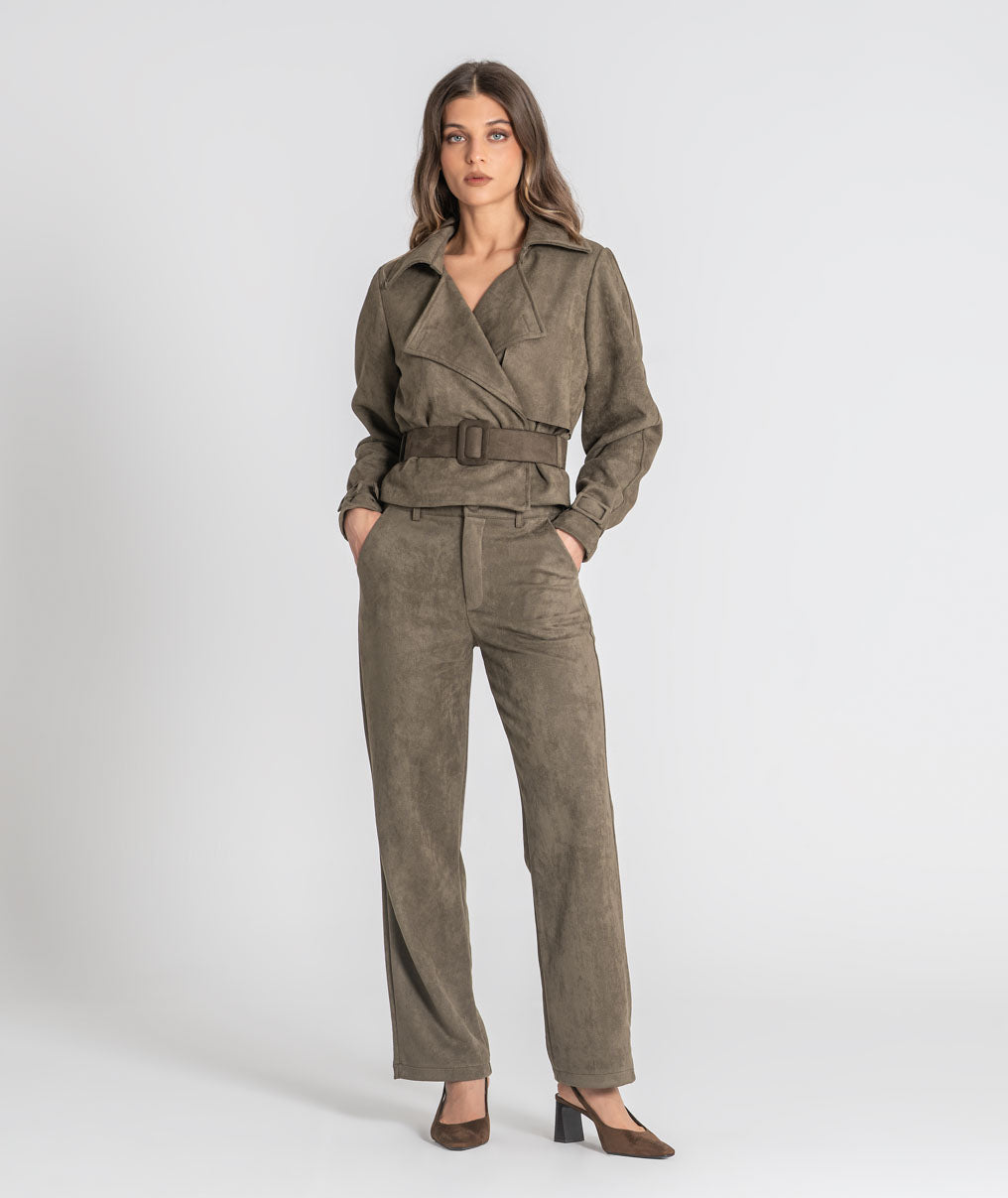 Short belted jacket 6541