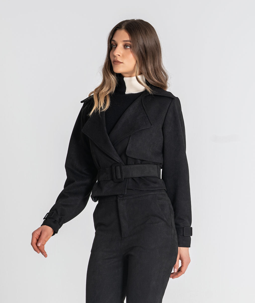Short belted jacket 6541