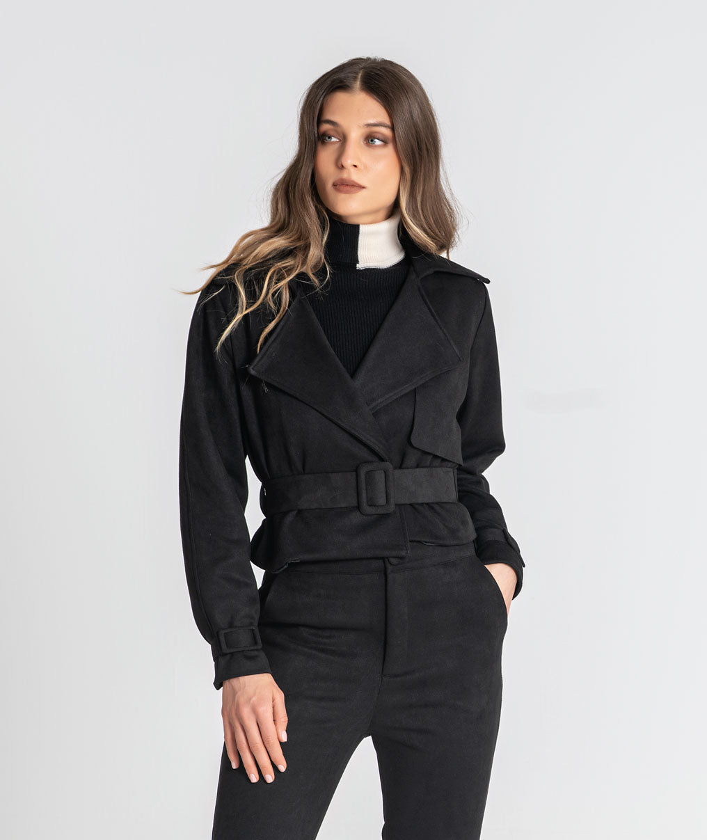 Short belted jacket 6541