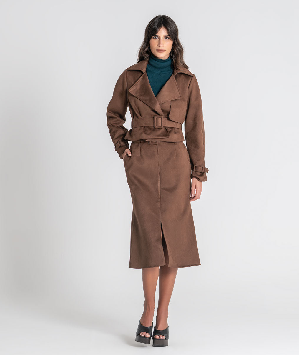 Short belted jacket 6541