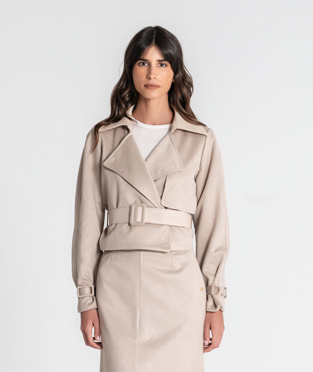Short belted jacket 6541