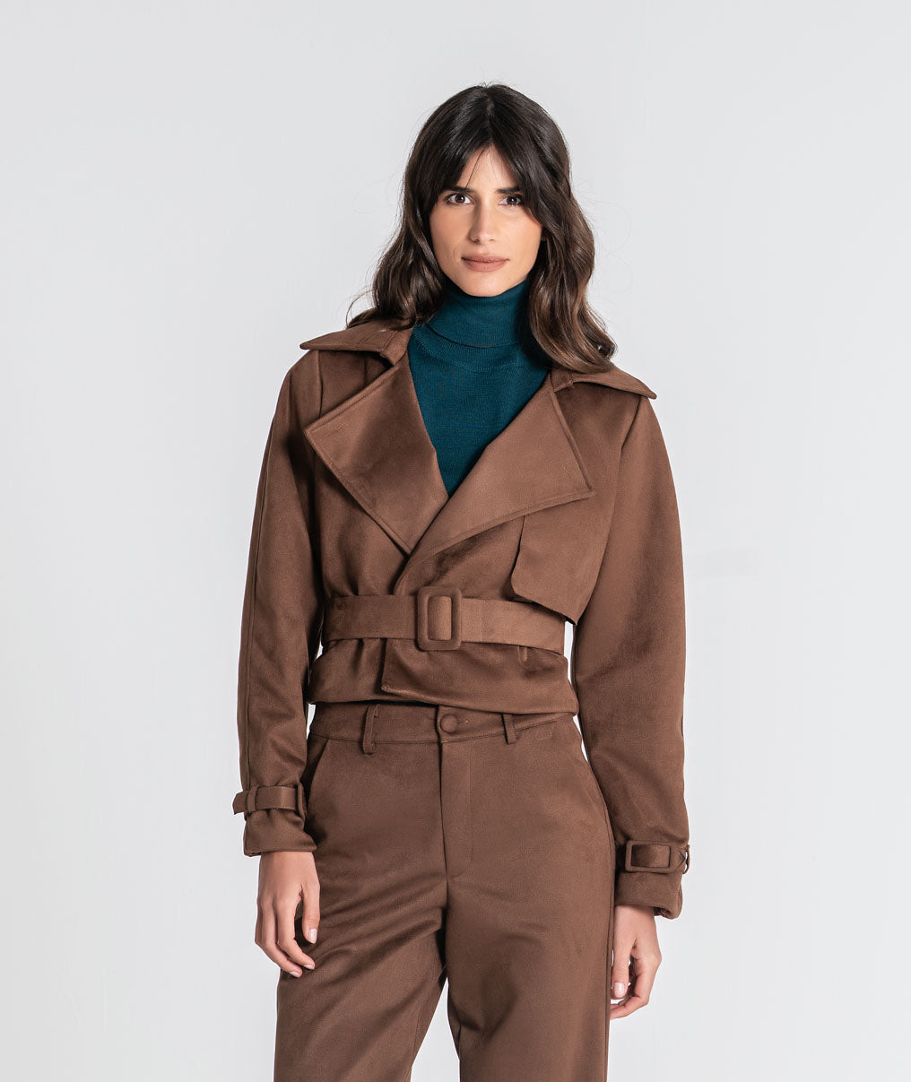 Short belted jacket 6541