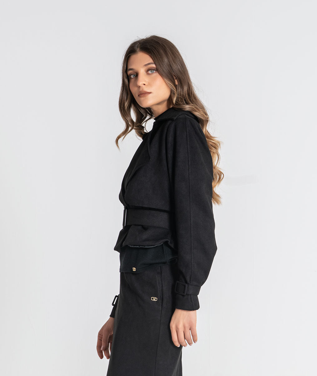 Short belted jacket 6541