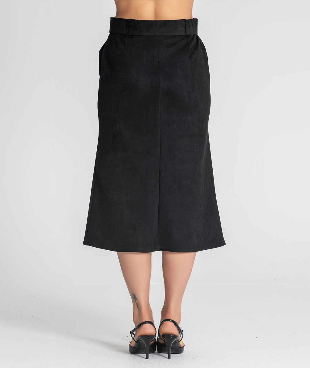 Long skirt with belt 6544