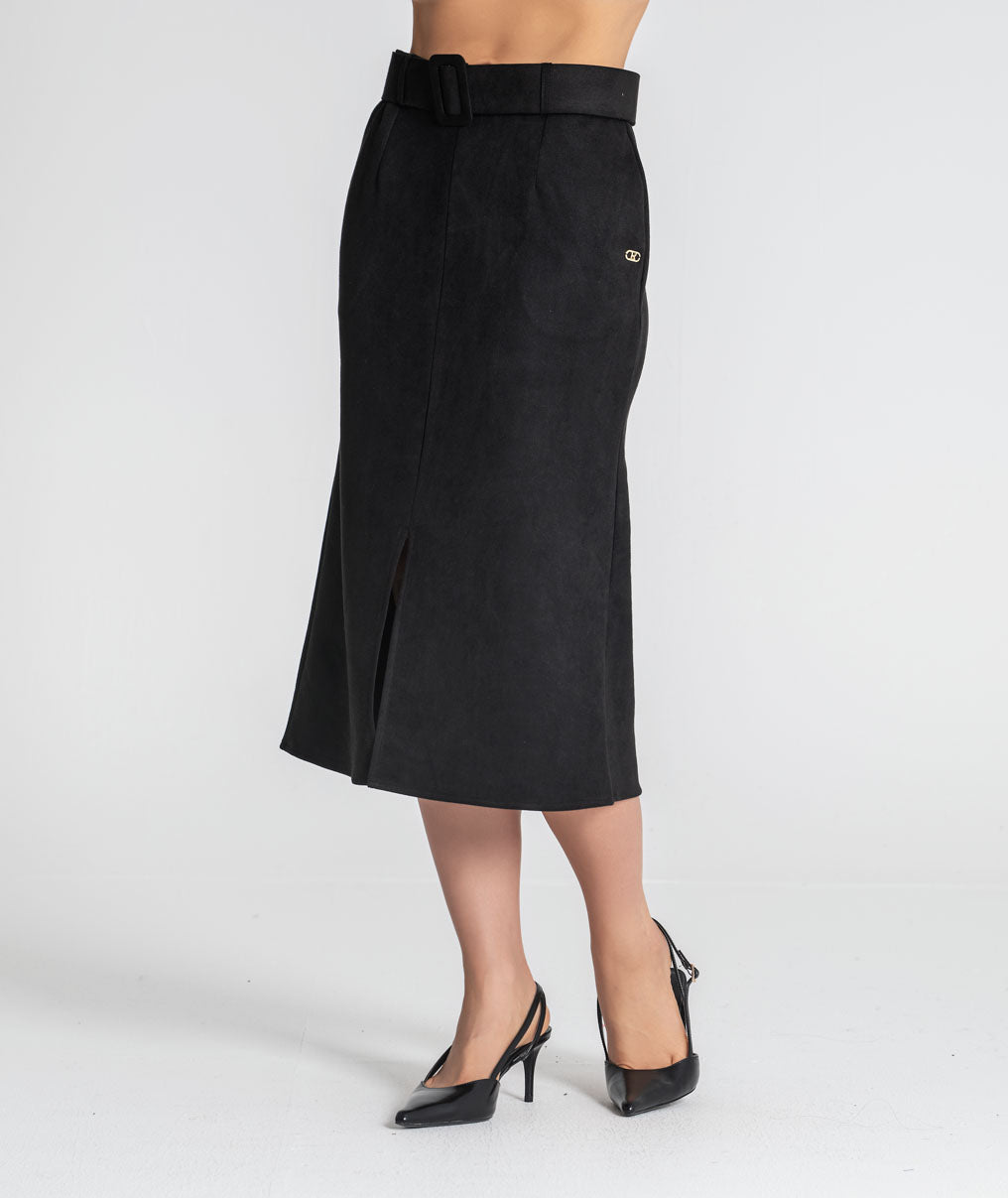 Long skirt with belt 6544
