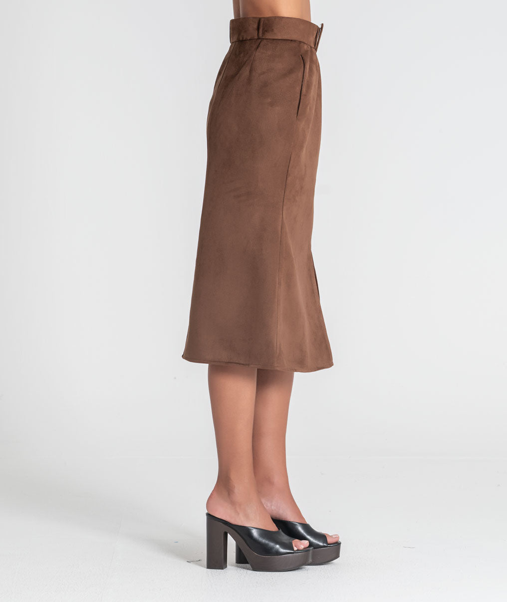 Long skirt with belt 6544