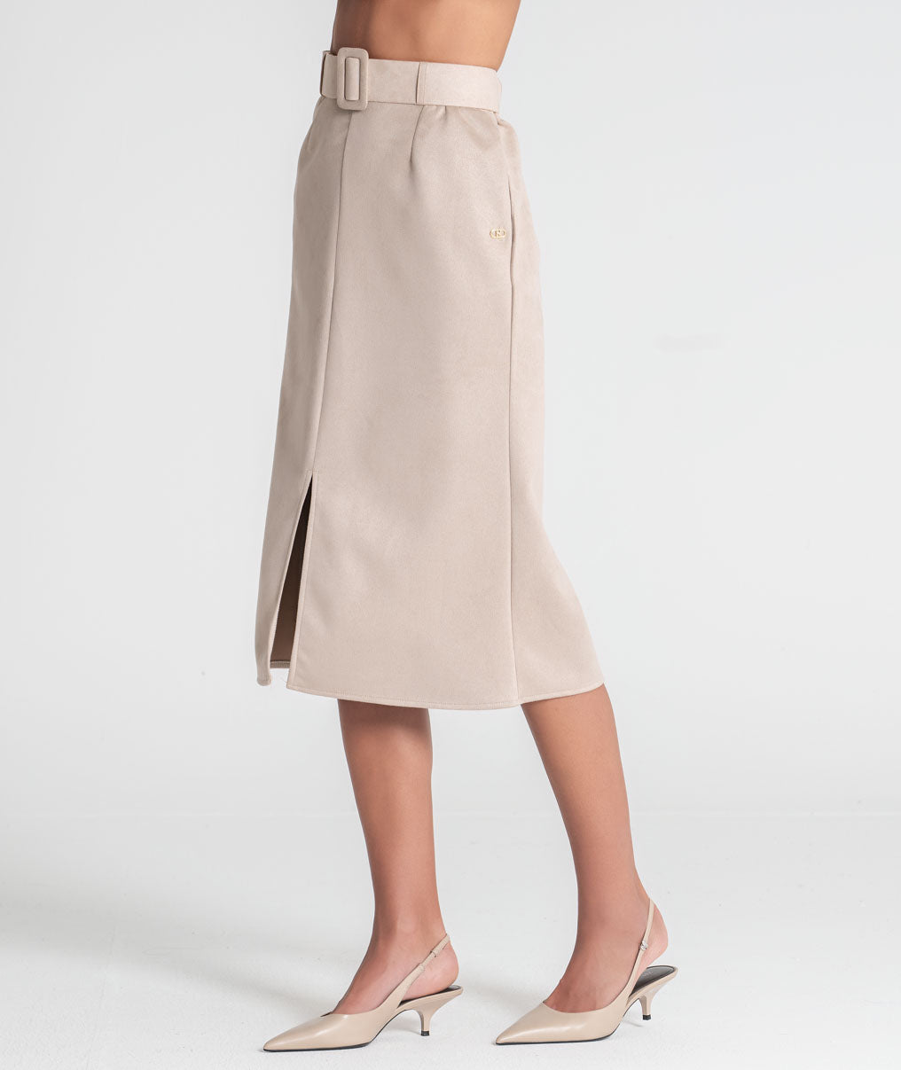 Long skirt with belt 6544