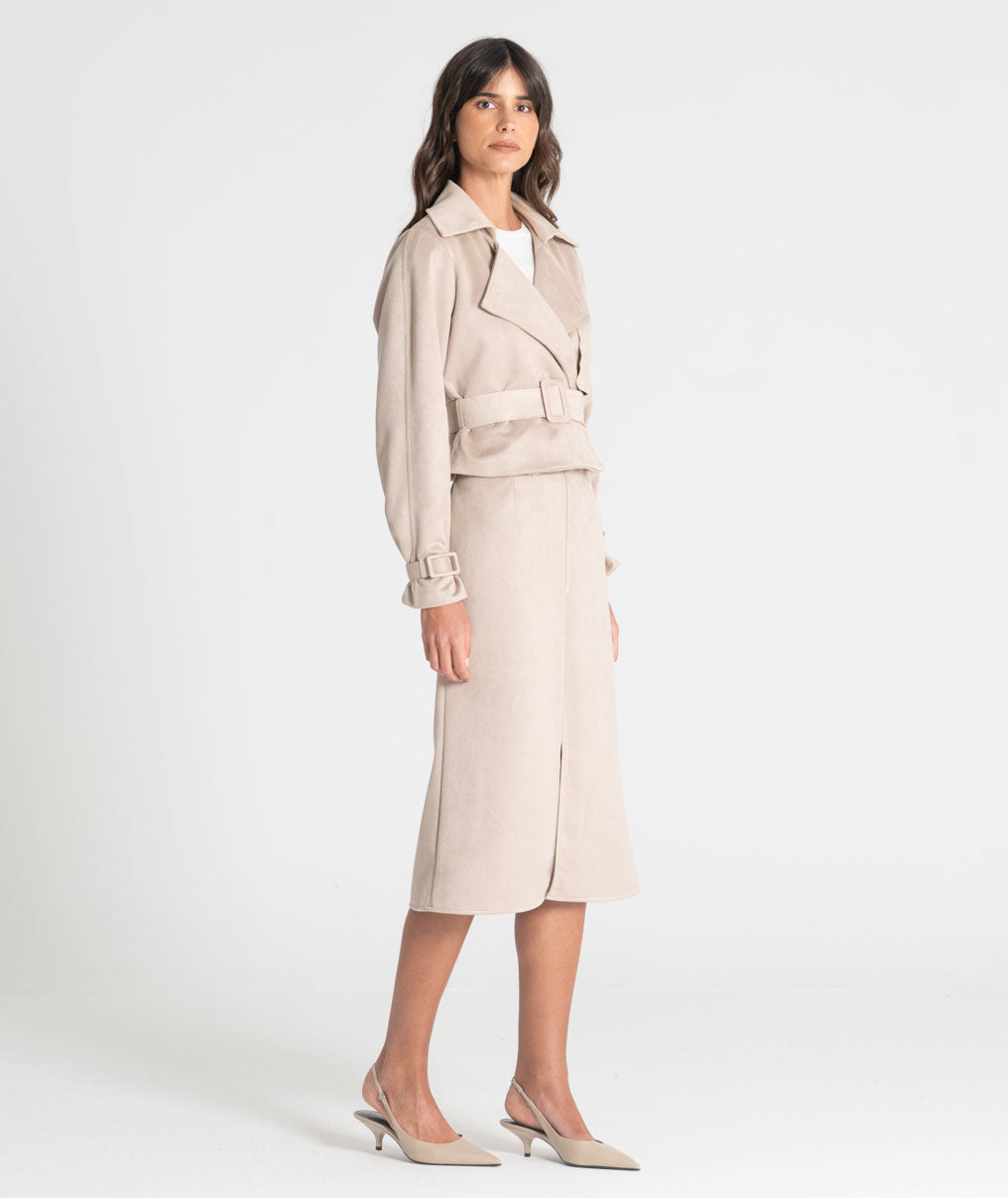 Long skirt with belt 6544