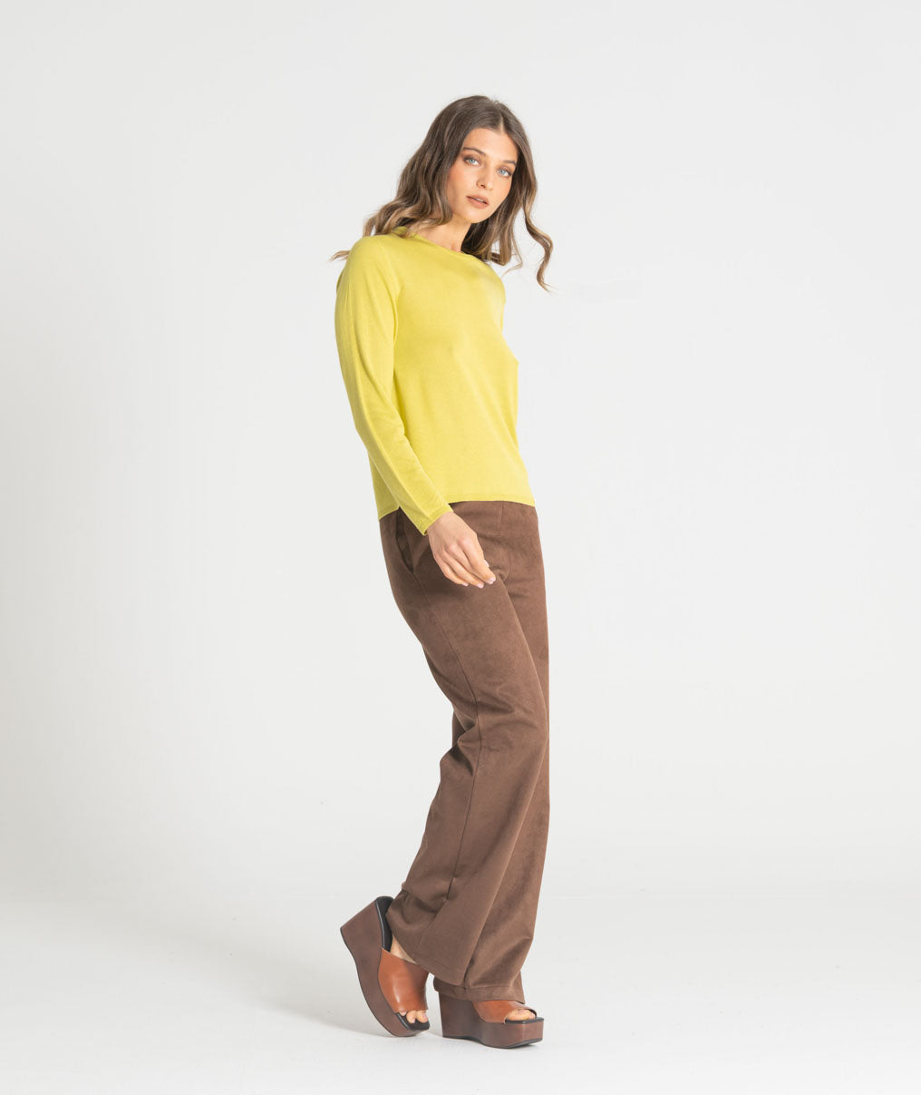 Loose-fitting trousers with elasticated waist 6546