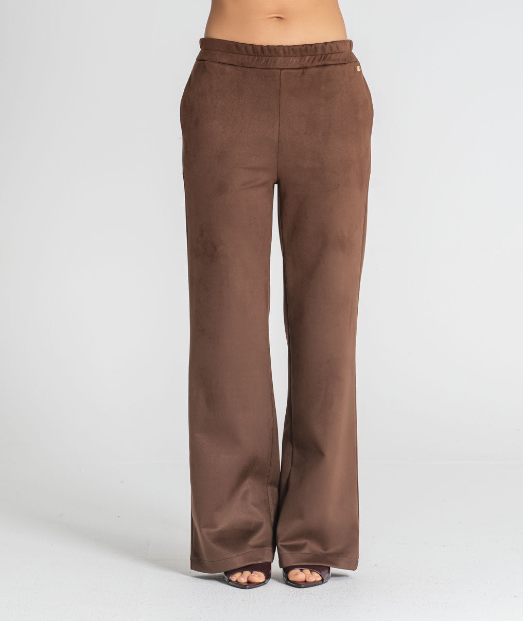 Loose-fitting trousers with elasticated waist 6546