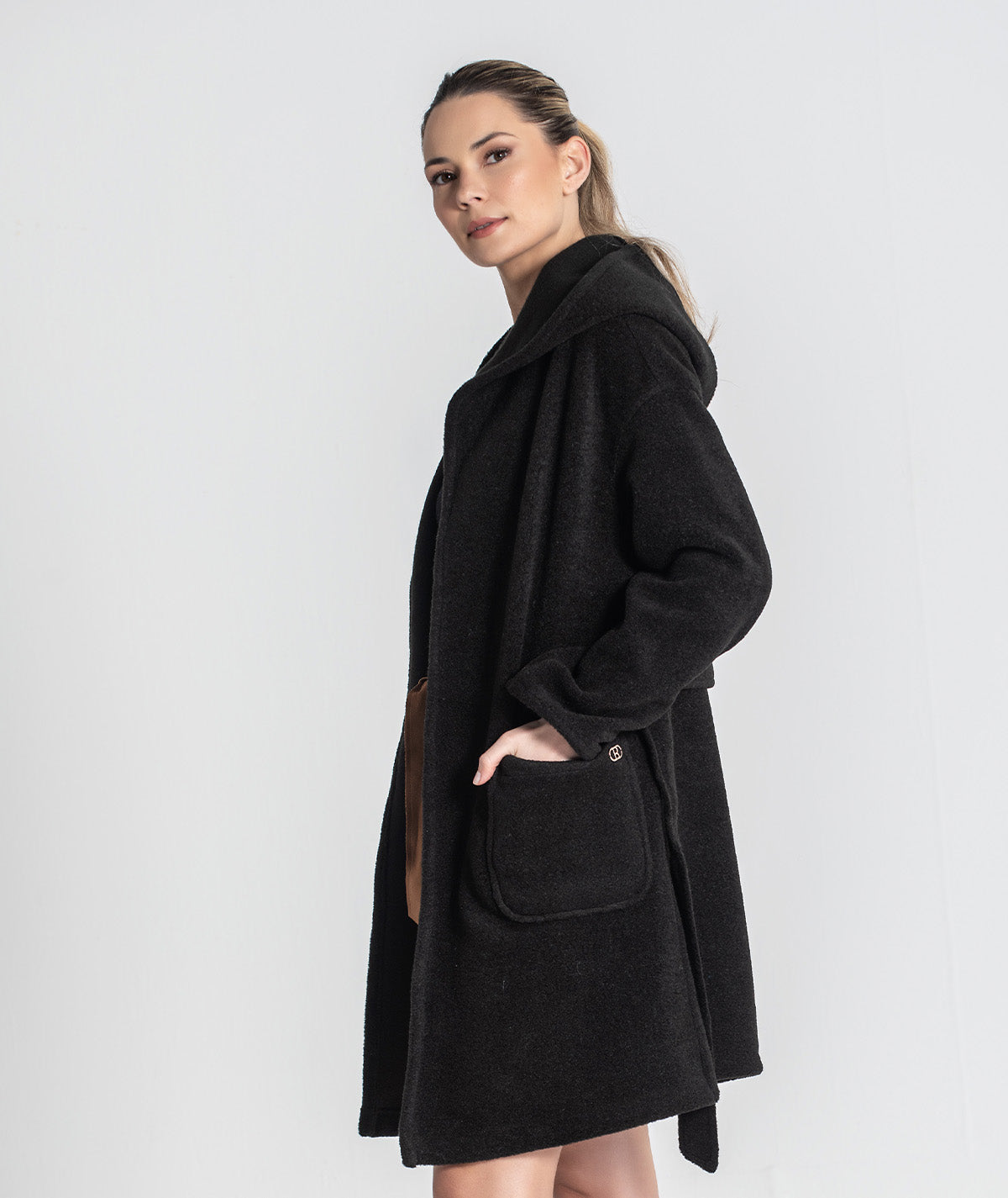 Casaco com cinto ajustável C201