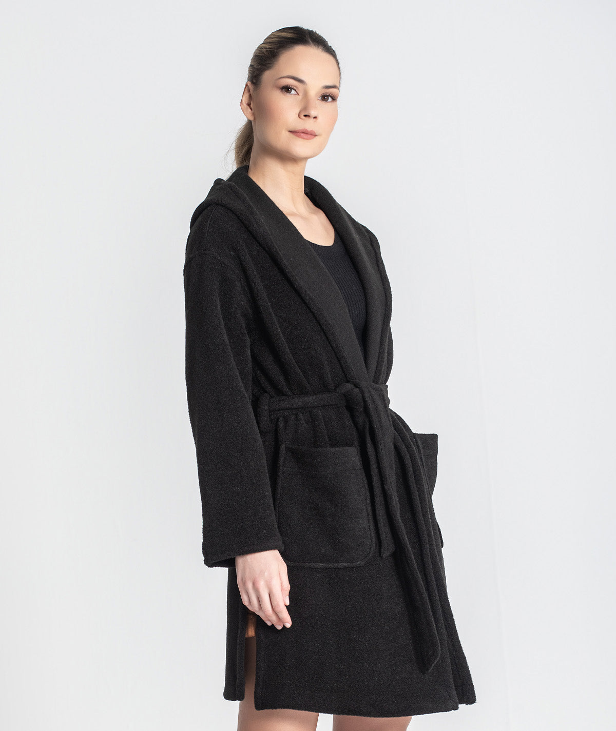 Casaco com cinto ajustável C201