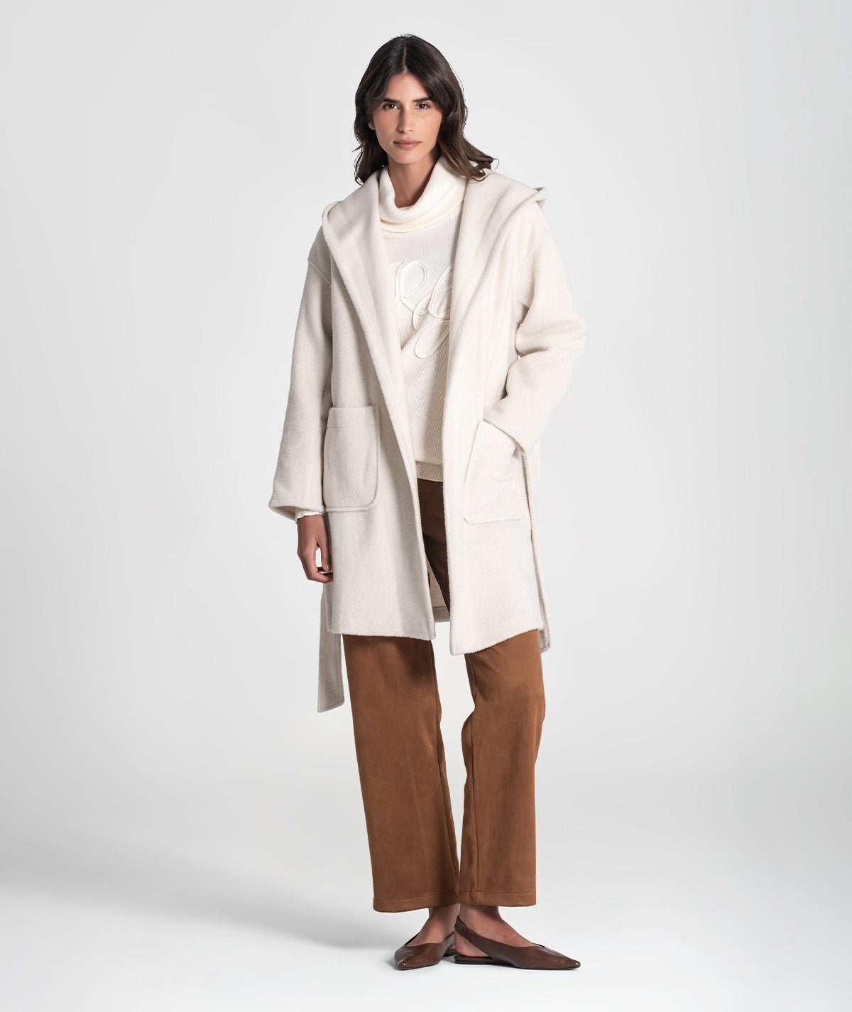 Casaco com cinto ajustável C201