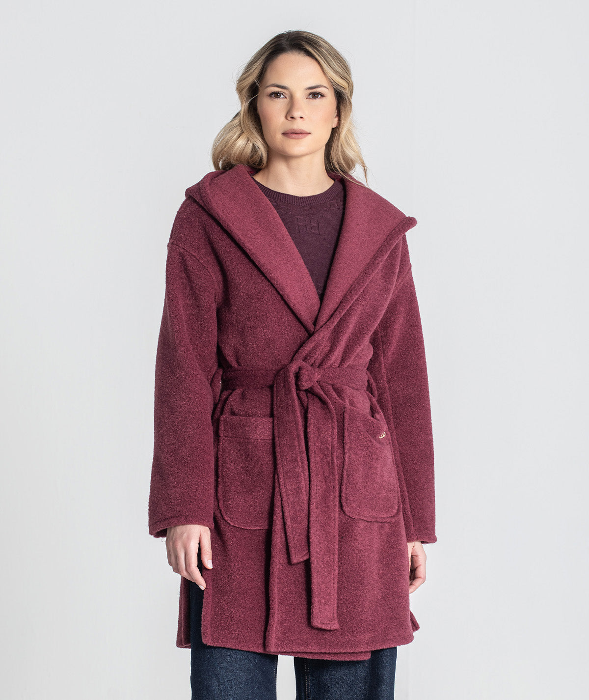 Casaco com cinto ajustável C201