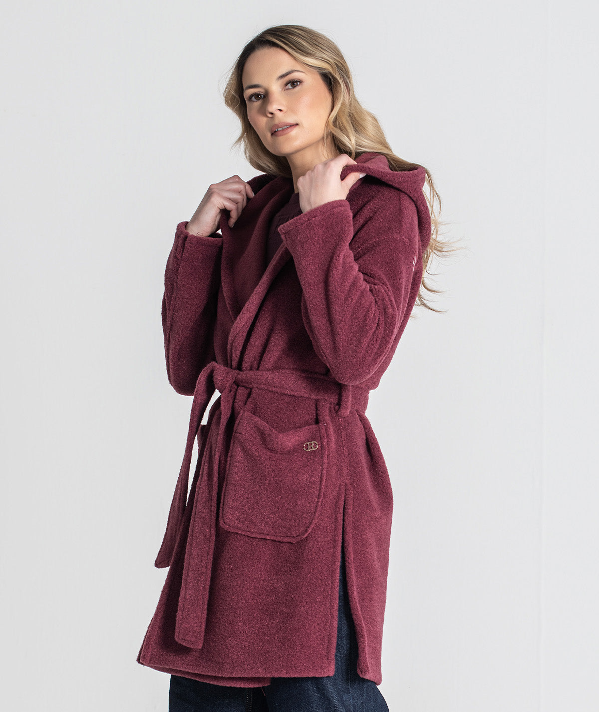 Casaco com cinto ajustável C201