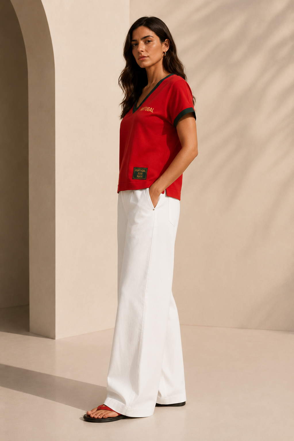 T-Shirt com monograma Portugal 3598
