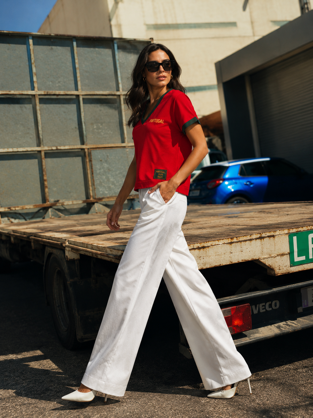 T-Shirt com monograma Portugal 3598
