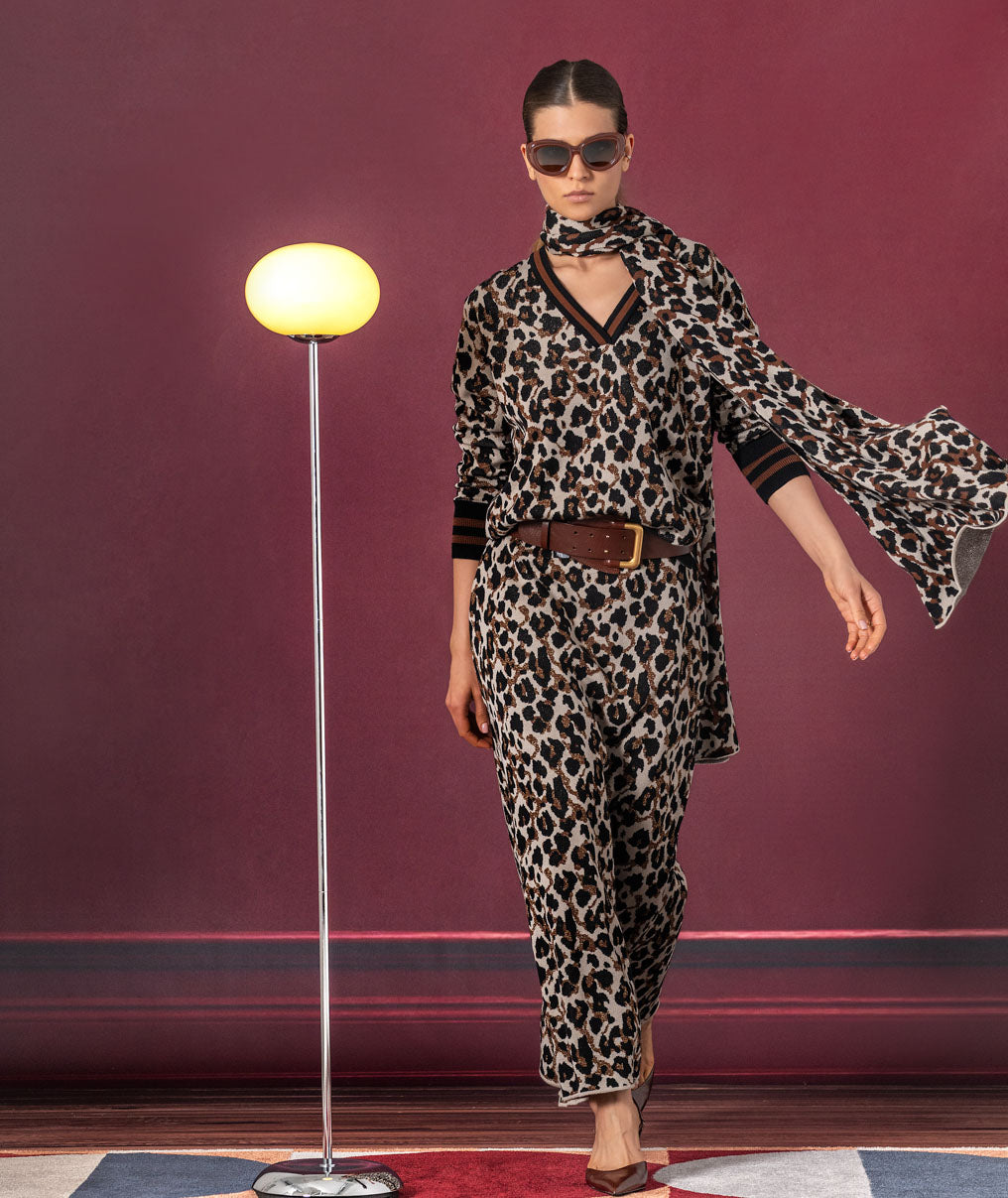 Animal print jumper 3566