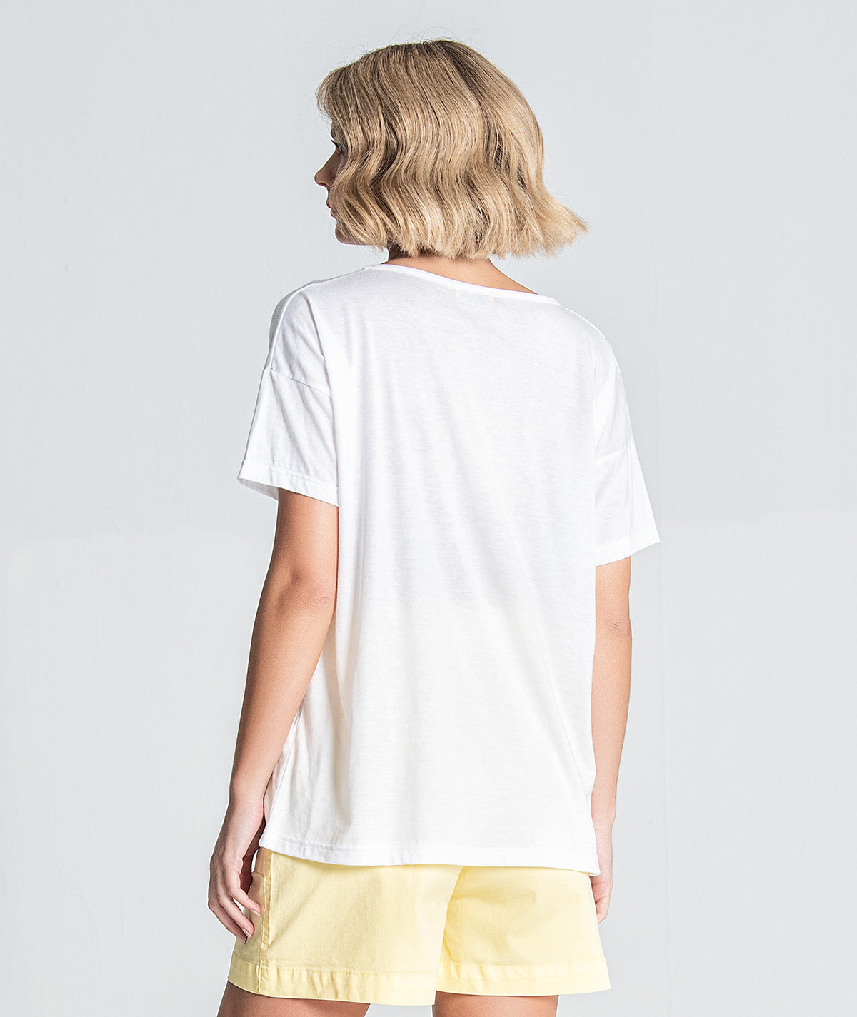 T‐shirt com motivo FAMOUS T048
