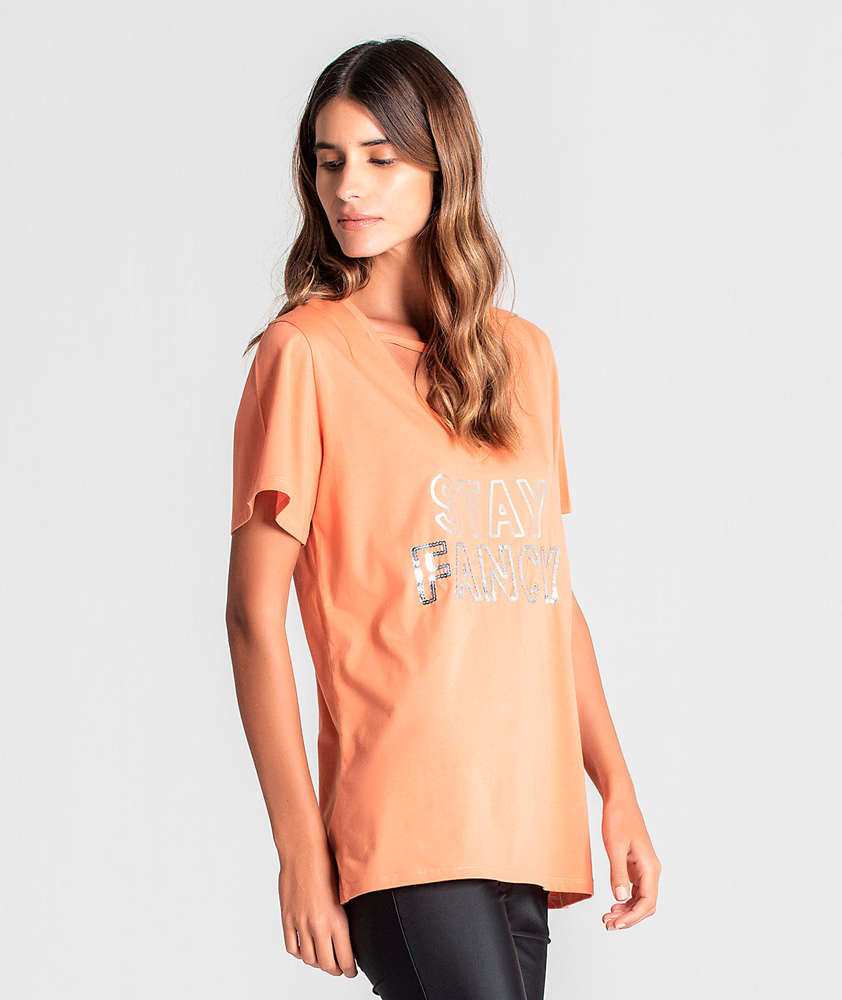 T-shirt motivo stay fancy T070