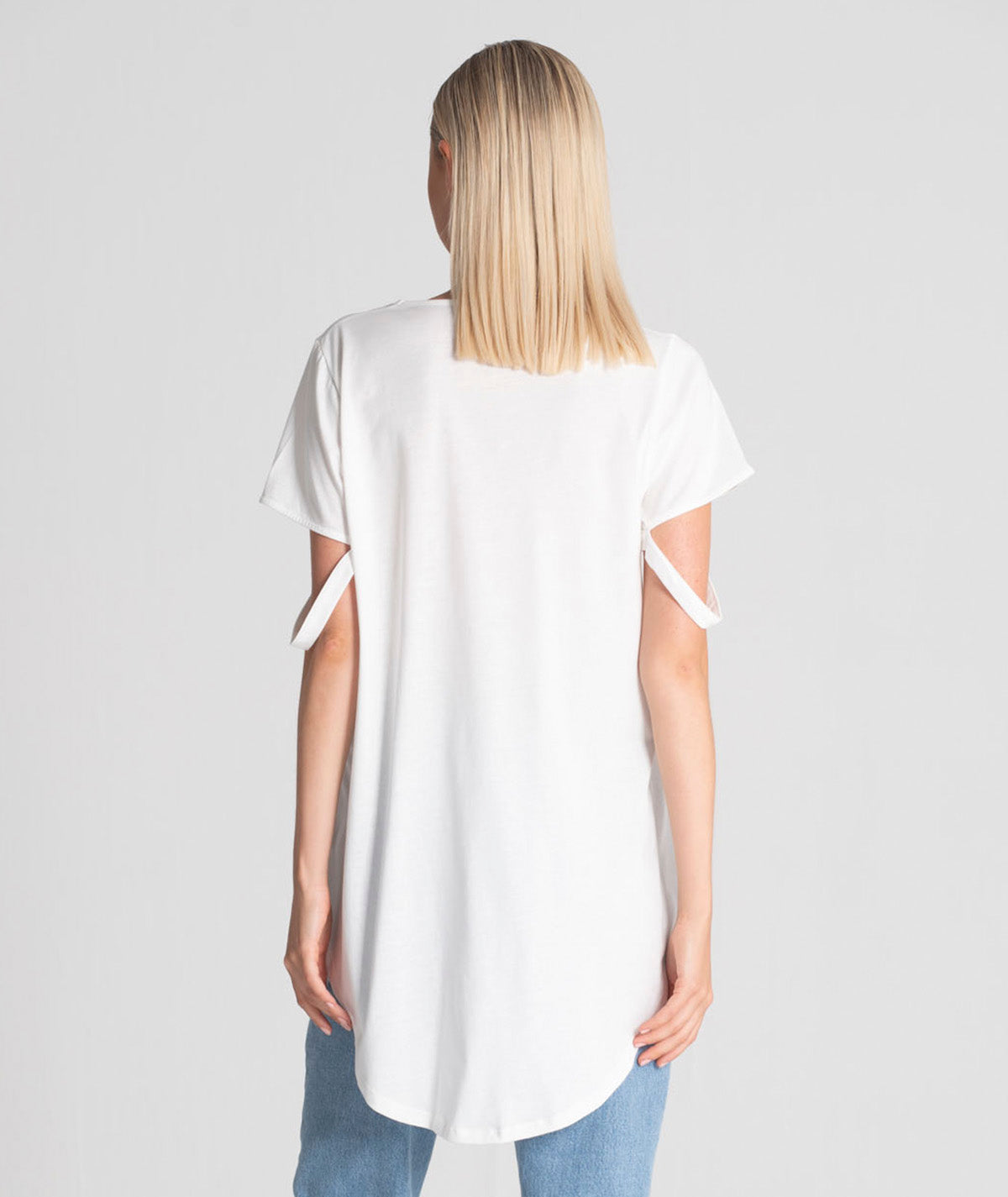 T‐shirt assimétrica "Classy & Fabulous" T077