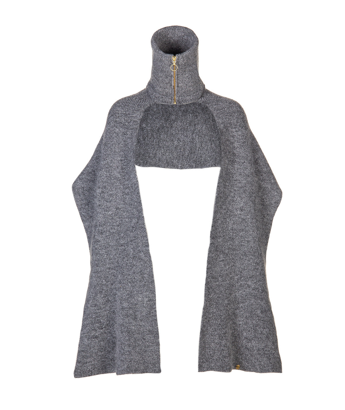 Zippered scarf collar A060