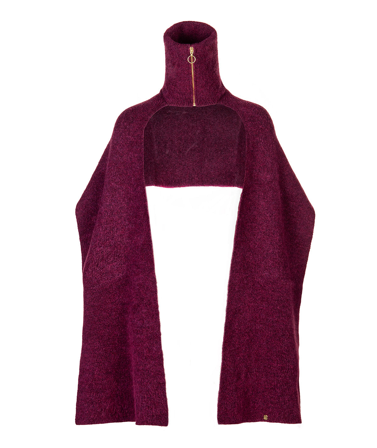 Zippered scarf collar A060