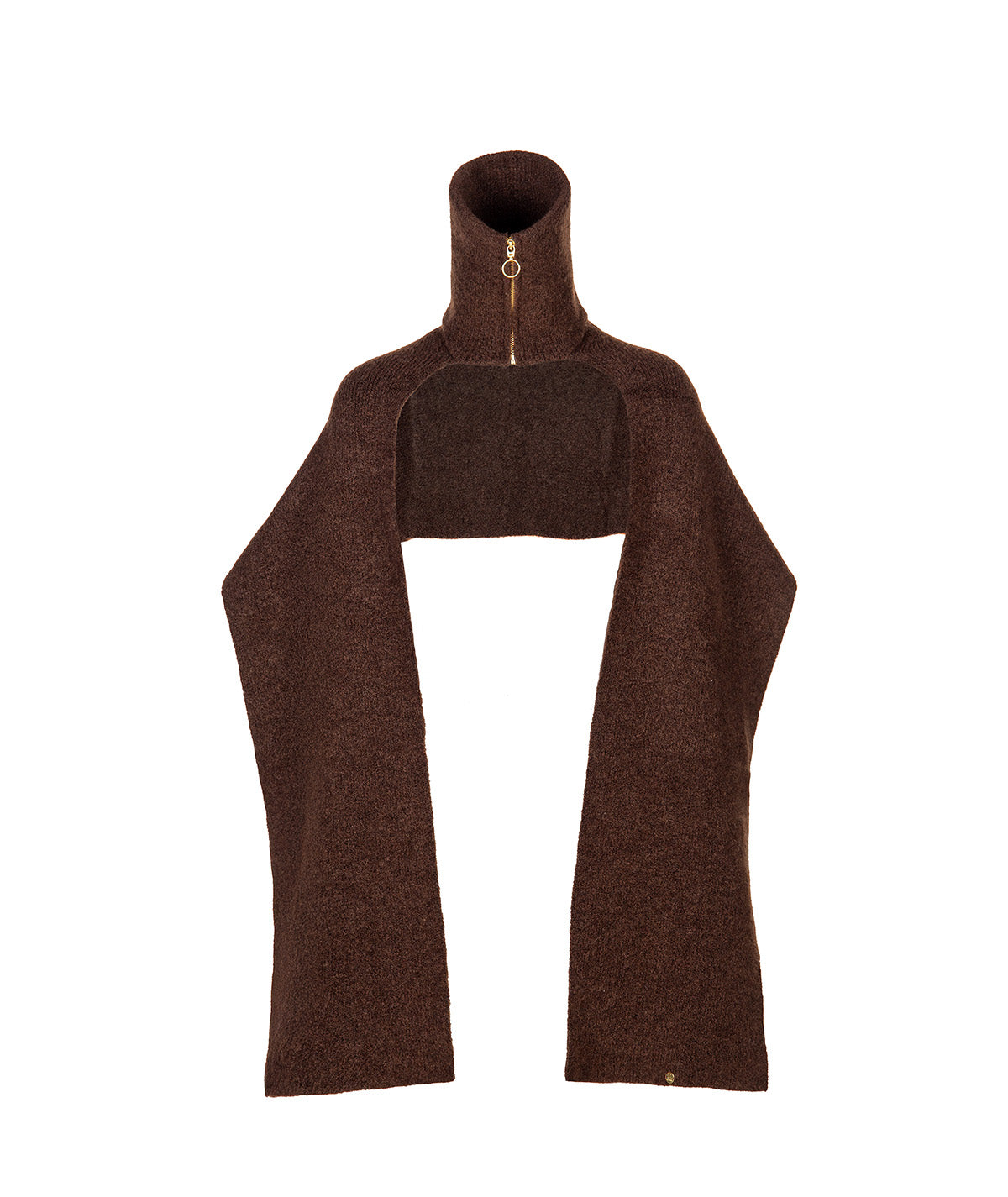 Zippered scarf collar A060